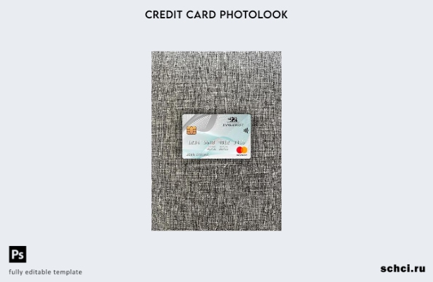 цифровая загрузка США Банк Западного берега шаблон Mastercard Photolook спереди